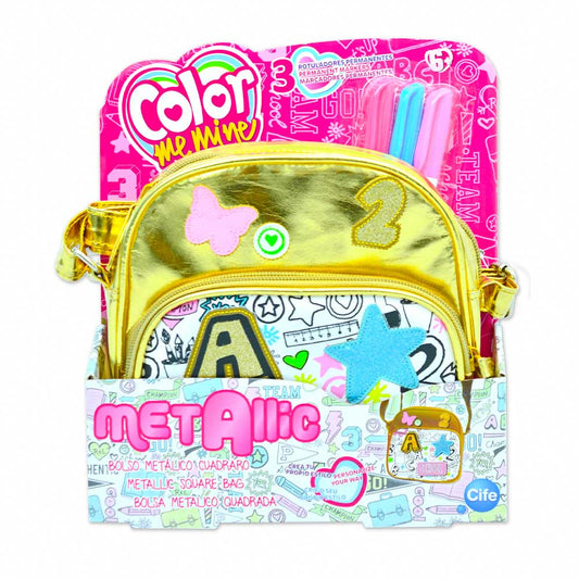 Bolso Metálico Color Me Mine Cuadrado