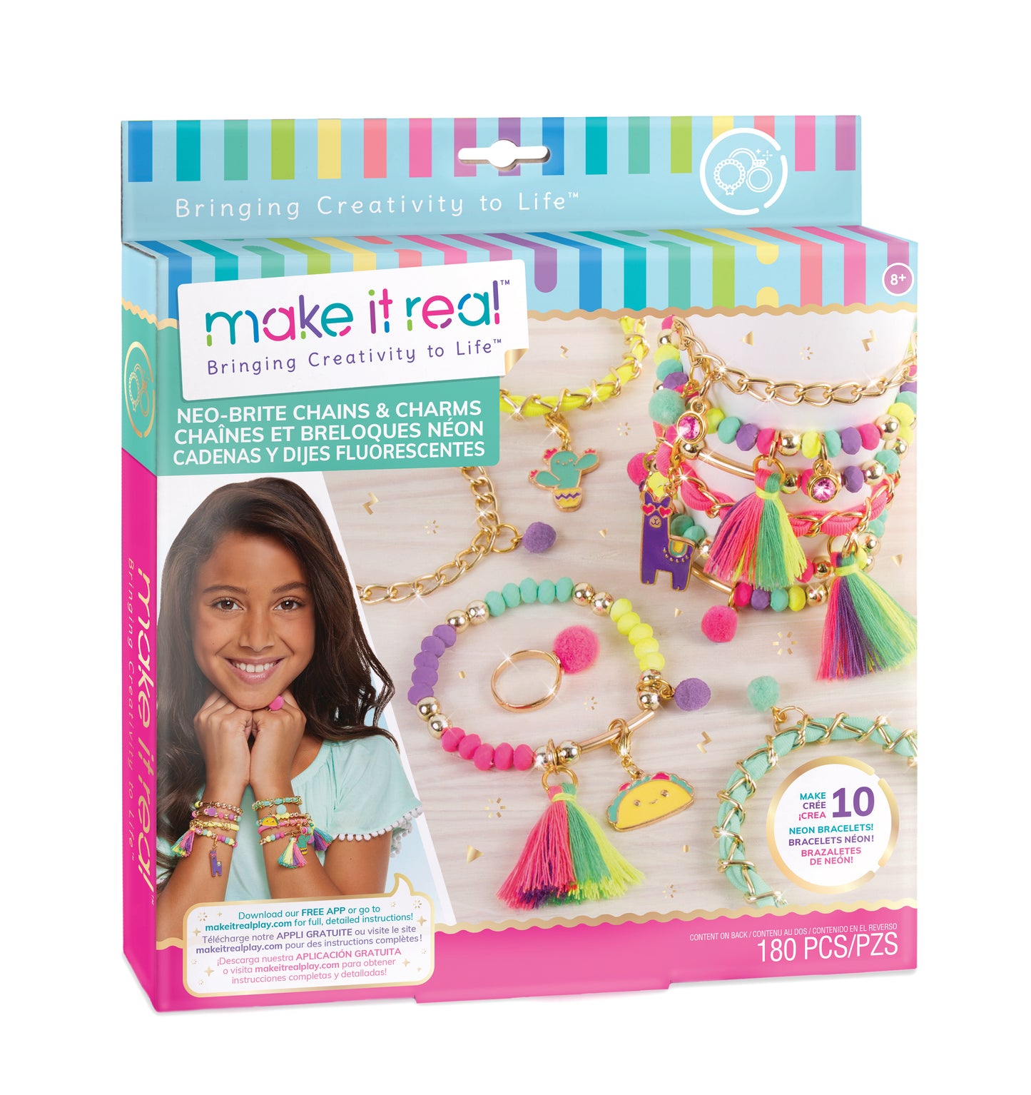 Set de Creacion de Brazaletes Fluorecente Make it Real