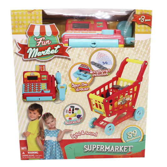 Caja Registradora y Carrito de Super Fun Market - Surtido