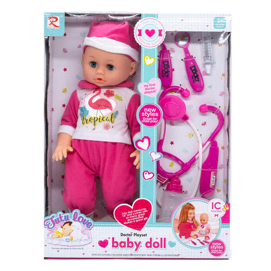 Muñeca Bebe Tutu Love Doctor Con Sonidos de 14" - Surtido