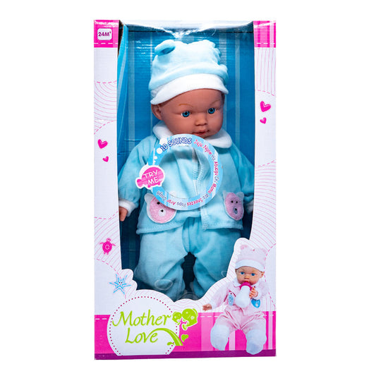 Muñeca Bebe Mother Love Con Sonido 46 cm