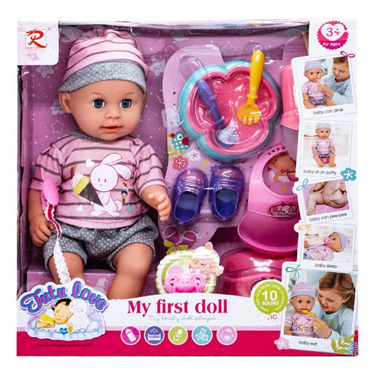 Muñeca Bebe Tutu Love Con Accesorios de 14"