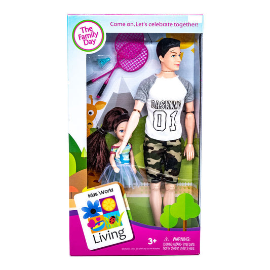 Muñeco Living Family Day Con Accesorios