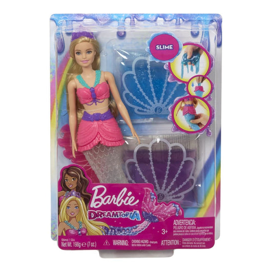 Muñeca Barbie Sirena Con Slime Dreamtopia