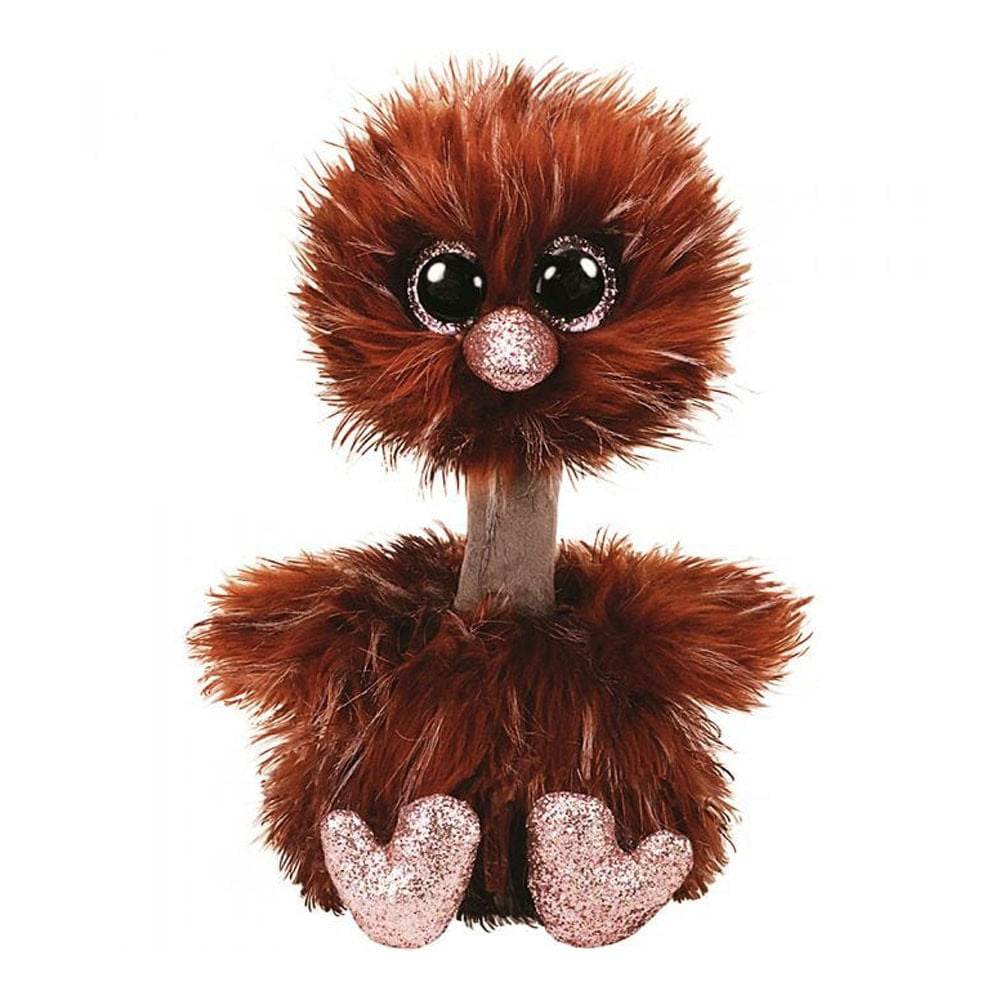 Peluche Ty Orson Avestruz Cafe de 14 cm