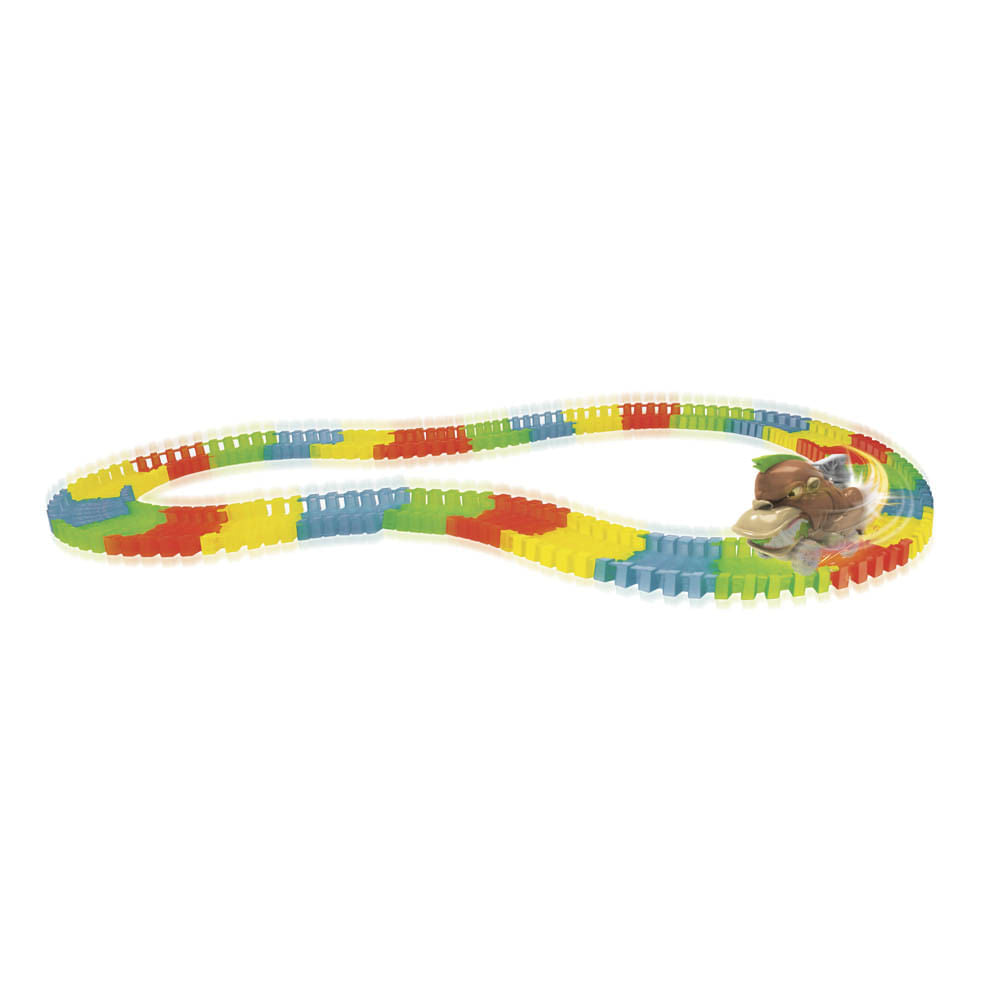 Pista de Carreras Con Carro Neon Track Animal - Surtido