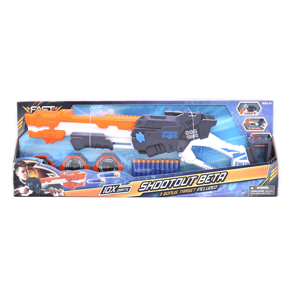 Pistola Lanzador de Dardos Shootout Beta Con 10 Dardos