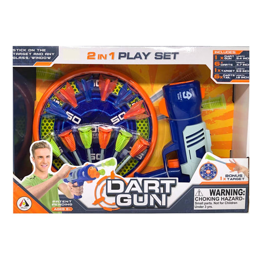 Tiro al Blanco Dart Gun 2 en 1