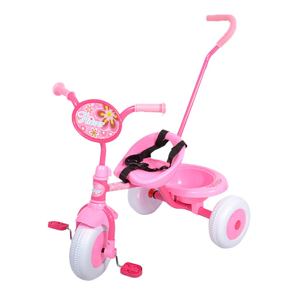 Triciclo Racer Con Guia Para Niña