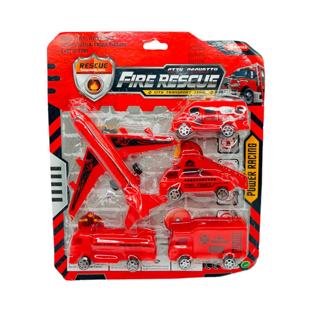 Juego 5 En 1 Huada Vehiculos Rescate