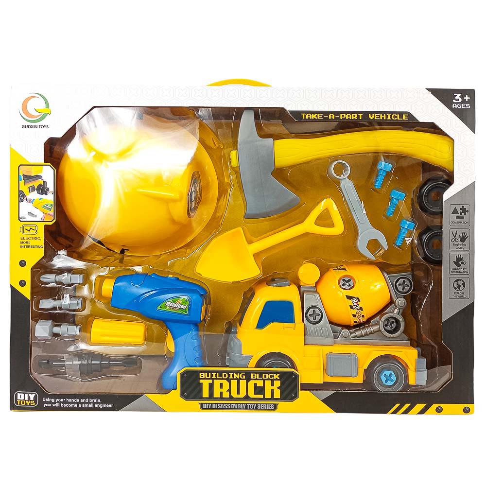 Vehículo de Construcción Huada con Accesorios 16 Piezas