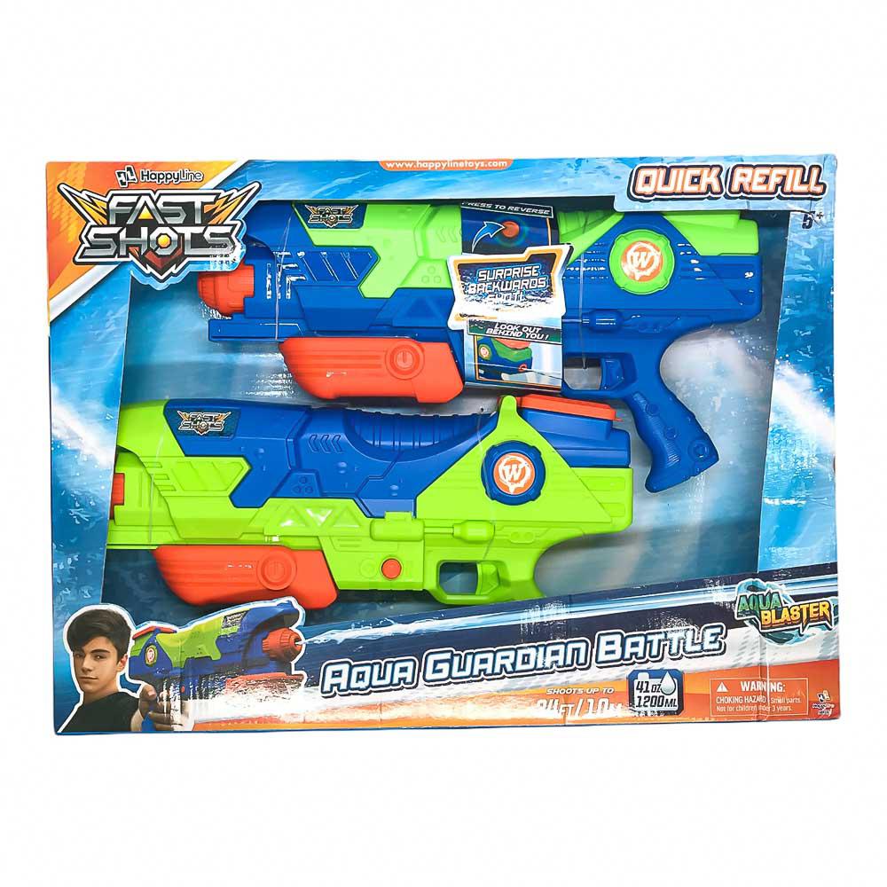 Juego Pistolas De Agua Fast Shots 2 Piezas 41 oz