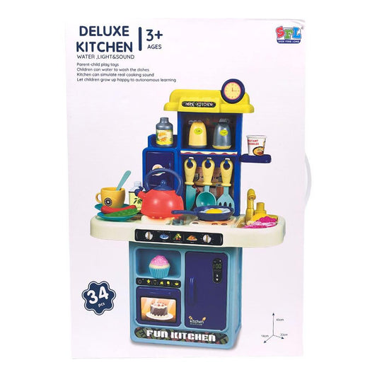 Cocina Deluxe Shum Feng Long Con Luces y Sonidos 34 Piezas