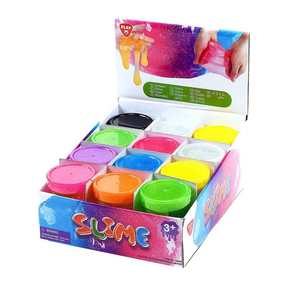 Limo Ooze Playgo con Purpurina 100 g DP 12 - Surtido