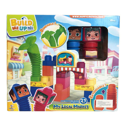 Bloques Build Me Up Maxi My Local Market de 21 Piezas
