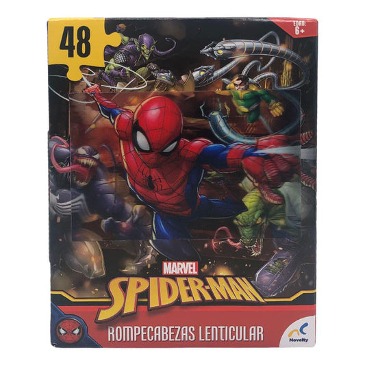 Rompecabezas Lenticular Marvel Spiderman 48 Piezas