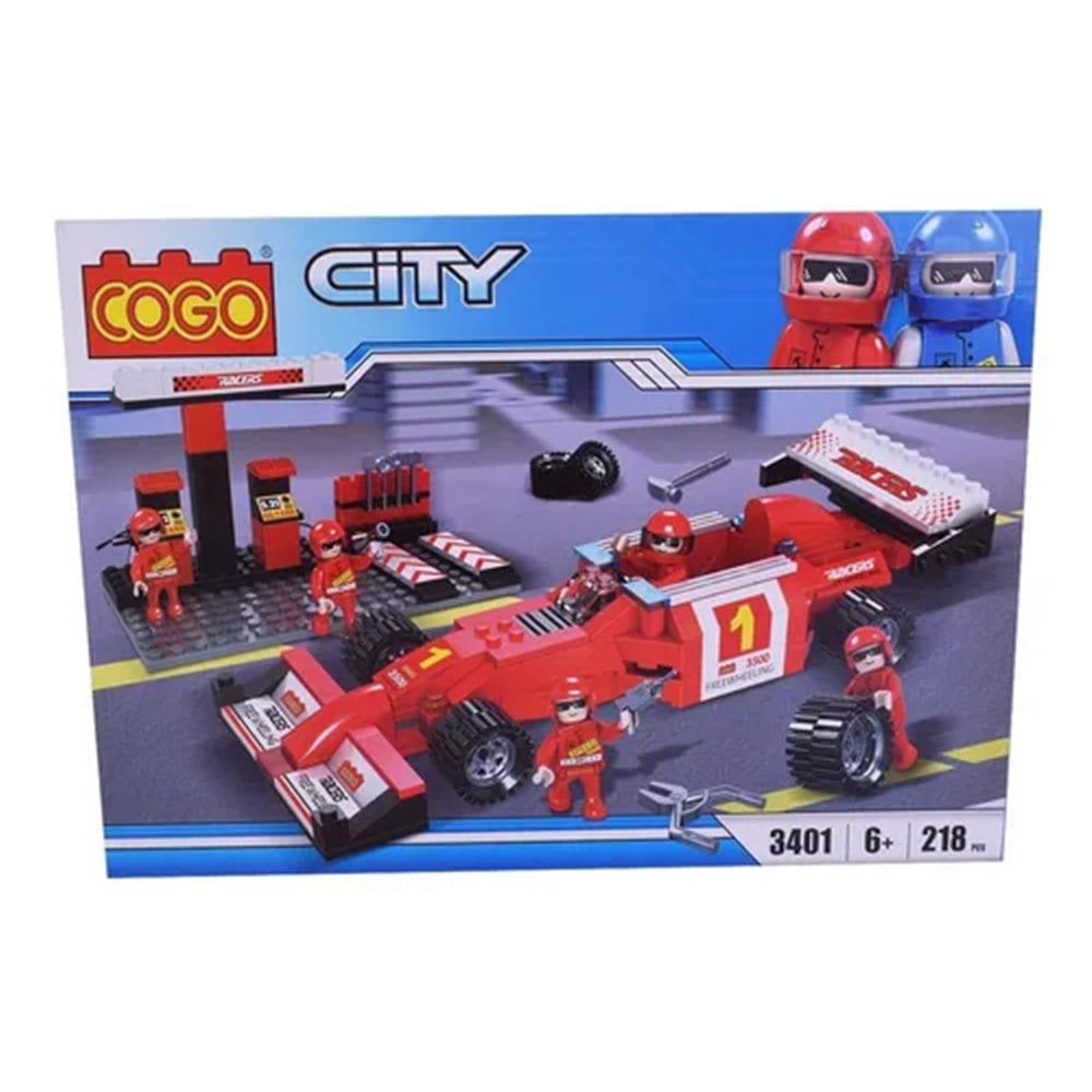 Bloques Cogo Estación de Auto Formula 1 Con 218 Piezas