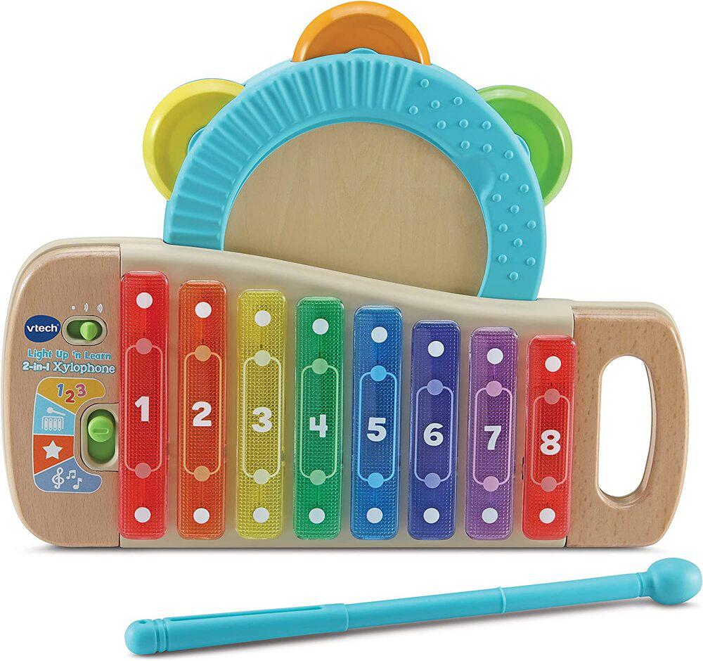 Xilófono Con Pandereta Vtech de Madera