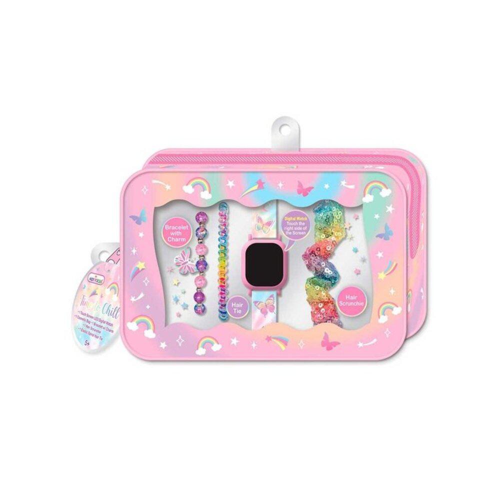 Reloj Infantil Hot Focus C/Accesorios Mariposa