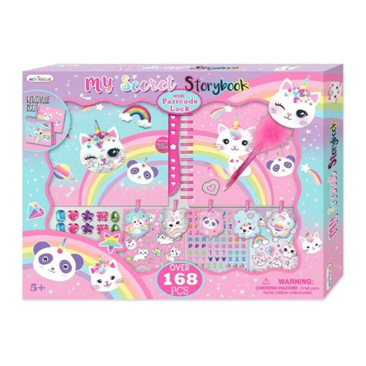 Set Diario Hot Focus Cat 168 Piezas