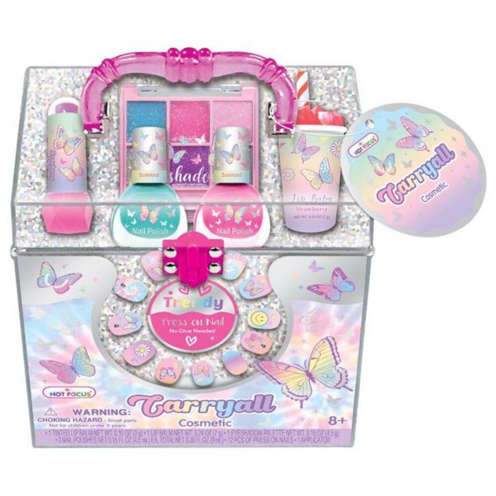 Set de Uñas Para Niñas Mariposas C/Accesorios