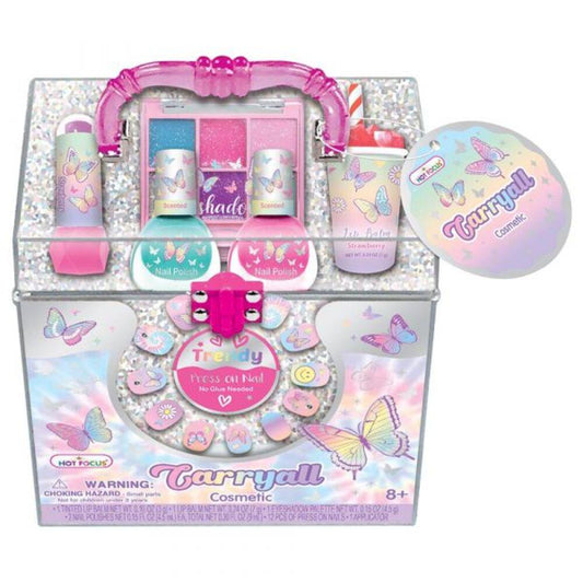 Set de Uñas Para Niñas Mariposas C/Accesorios