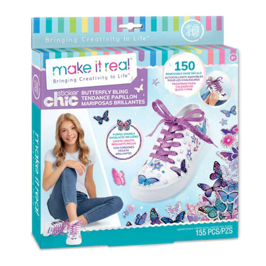 Juego de Stickers para Calzado Butterfly Bling