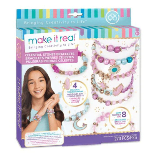 Set Para Crear Pulseras Make It Real Piedras Celestiales