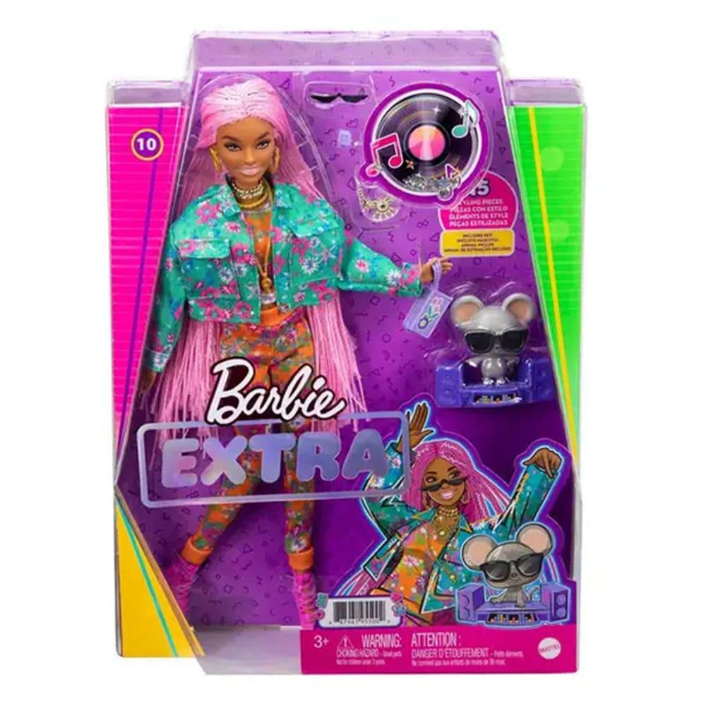 Muñeca Barbie Extra Cabello Rosa