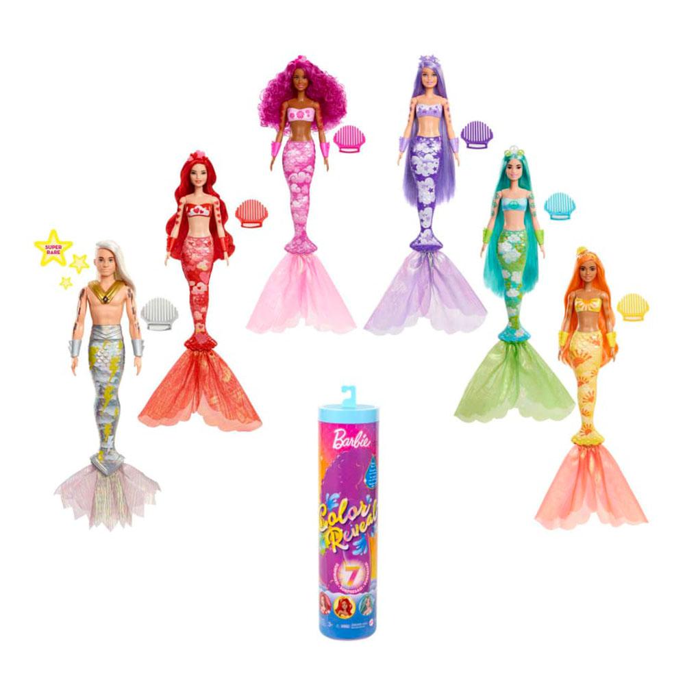 Muñeca Barbie Sirenas Arcoiris Color Reveal