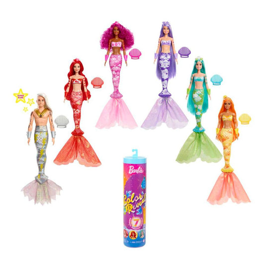 Muñeca Barbie Sirenas Arcoiris Color Reveal