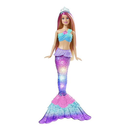 Muñeca Barbie Sirena Con Luces