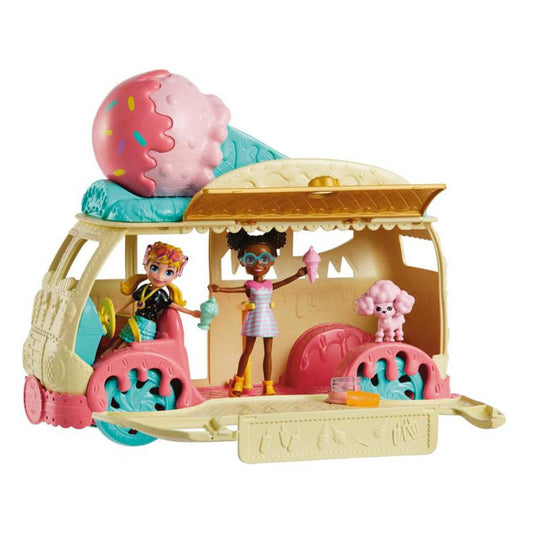 Muñeca Polly Pocket Camión de Helados Con Accesorios
