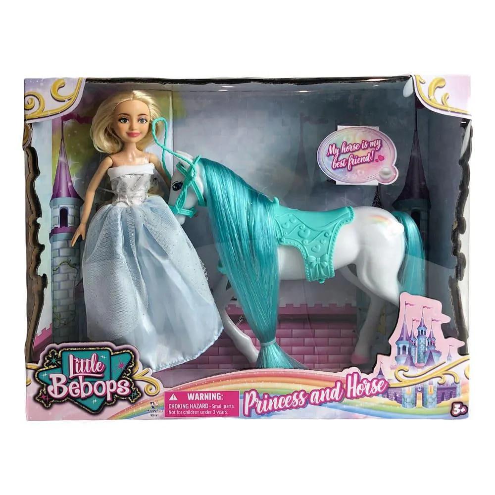 Muñeca Little Bebops Con Caballo 10.5"