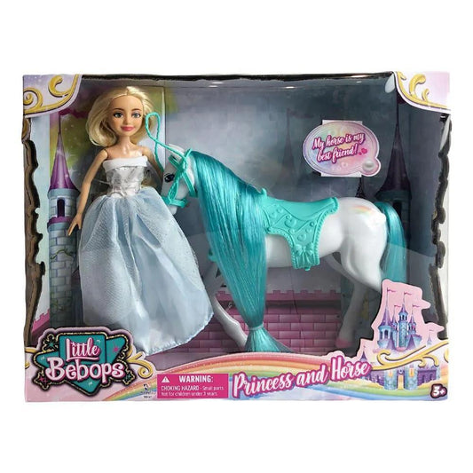 Muñeca Little Bebops Con Caballo 10.5"