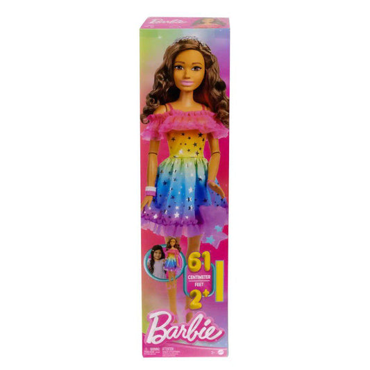 Muñeca Barbie Vestido Arcoiris de 28"