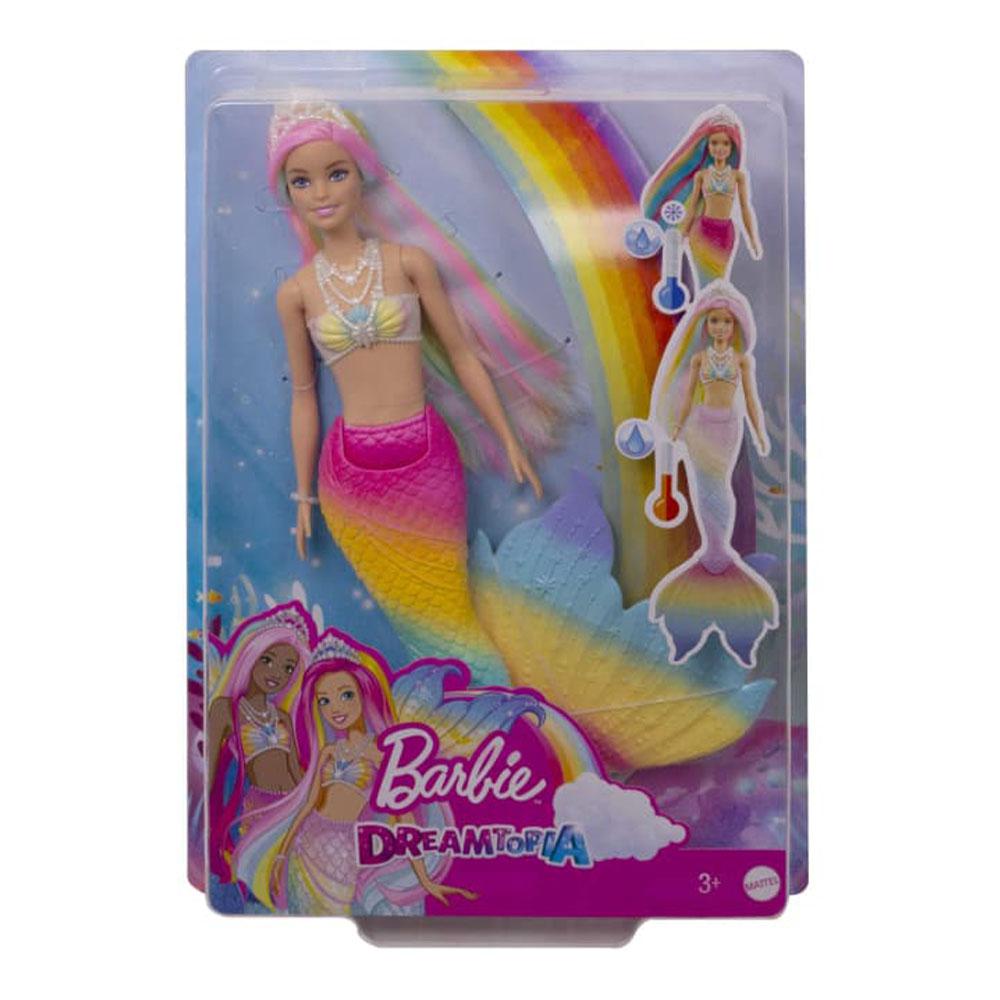 Muñeca Barbie Sirena Arcoíris Dreamtopia