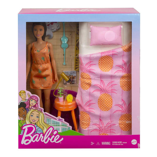Muñeca Barbie Con Dormitorio