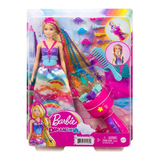 Muñeca Barbie Trenzas Mágicas Dreamtopia