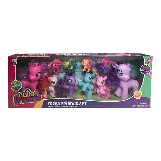 Set de Pony Cutie Friends 10 Piezas - Surtido