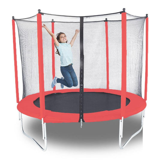 Trampolín Star Toys de 8 Pies - Rojo