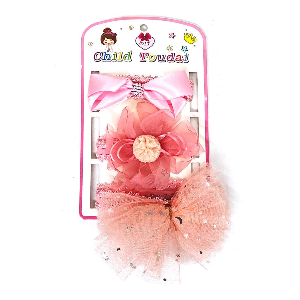 Lazo Baby Elegance Para Bebe Niña 3 Piezas - Surtido
