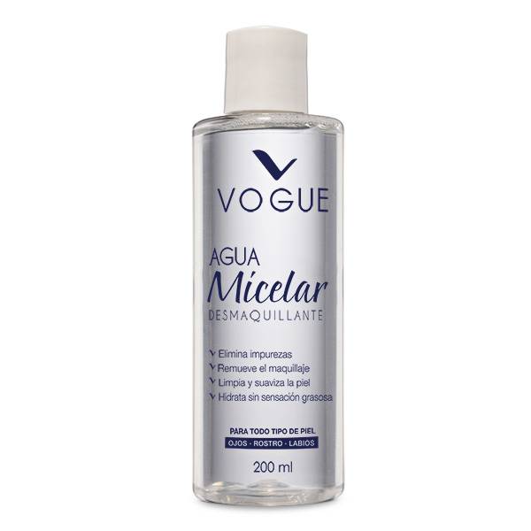 Limpiador Facial Vogue Agua Micelar 200Ml
