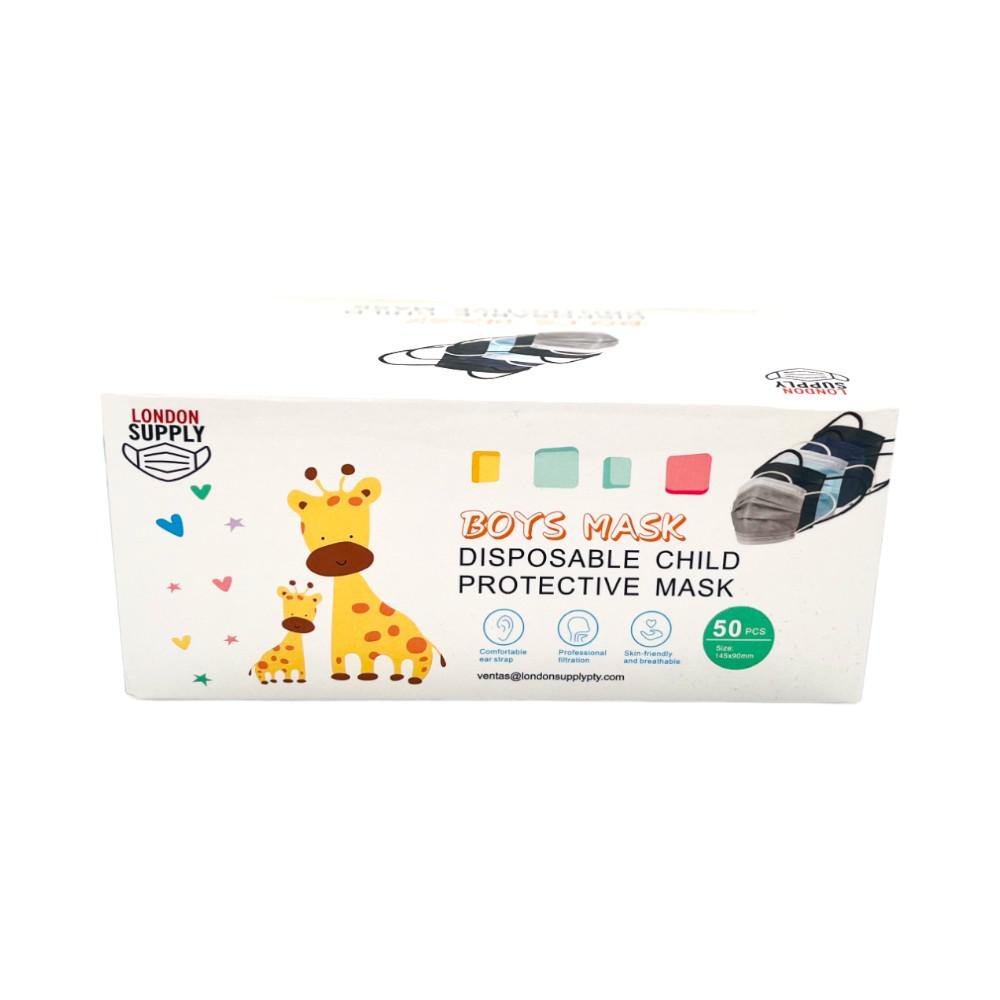 Mascarilla Desechable 3 Pliegues 50 Piezas Para Niño