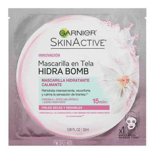 Mascarilla facial Garnier Calmante Bomb 32 g