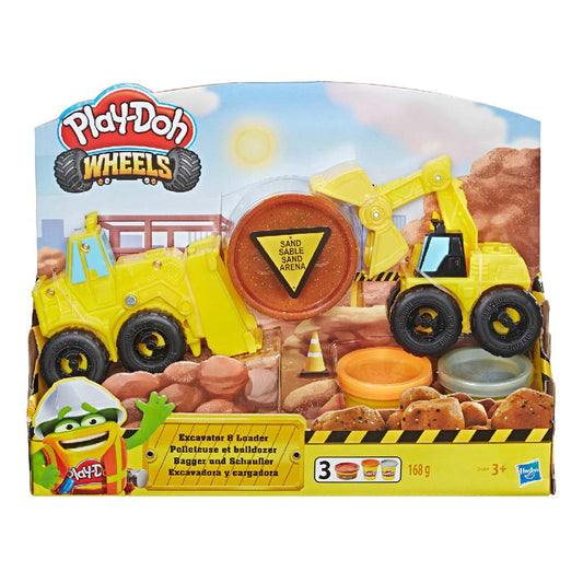 Masilla Play-Doh Wheels Excavadora y Cargadora