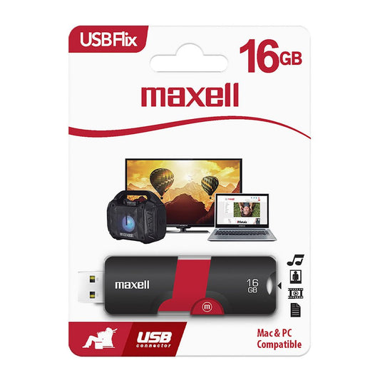 Memoria USB FLIX Maxell 16GB Roja