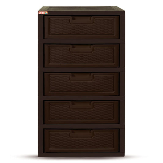 Gavetero Jumbo Premium-Rattan Plastimas de 5 Niveles 5 Gavetas