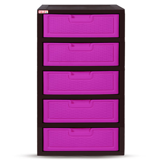 Gavetero Jumbo Premium-Rattan Plastimas de 5 Niveles 5 Gavetas