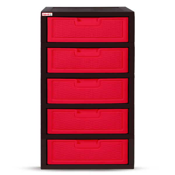 Gavetero Jumbo Premium-Rattan Plastimas de 5 Niveles 5 Gavetas
